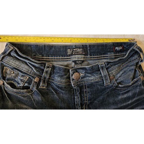 Silver Jeans Suki Straight Leg Women’s 30 x 34 Blue Mid Rise Fluid Denim - Picture 12 of 15